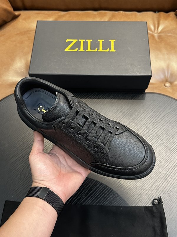 Zilli 이탈리아 남성 수제 송아지 가죽 구두 001-218756