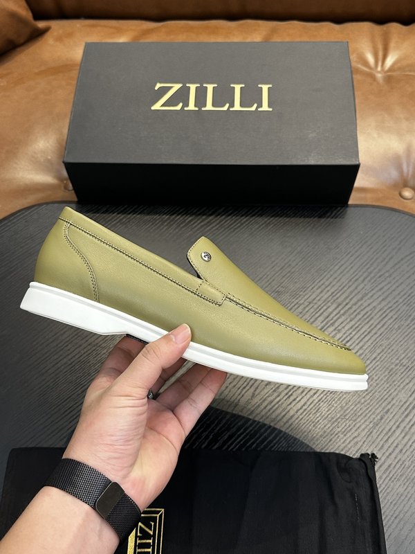 Zilli 이탈리아 남성 수제 송아지 가죽 구두 001-218764