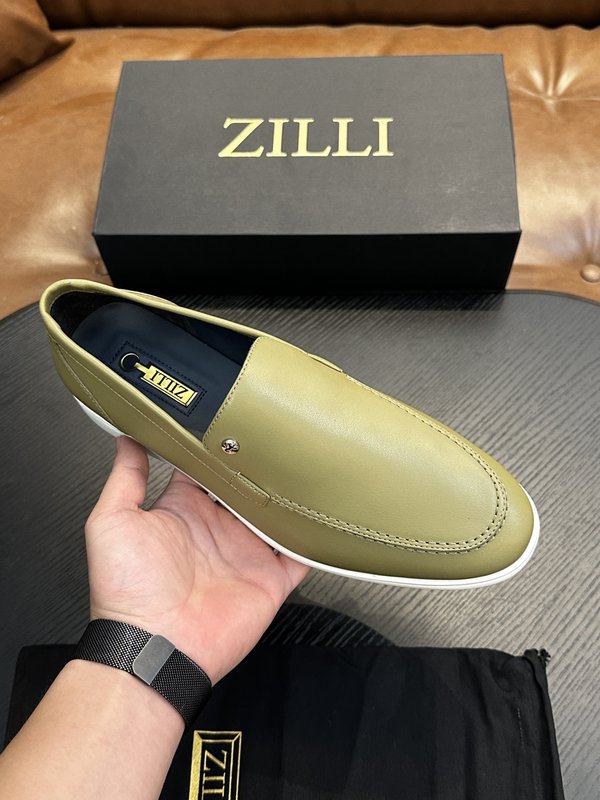 Zilli 이탈리아 남성 수제 송아지 가죽 구두 001-218764