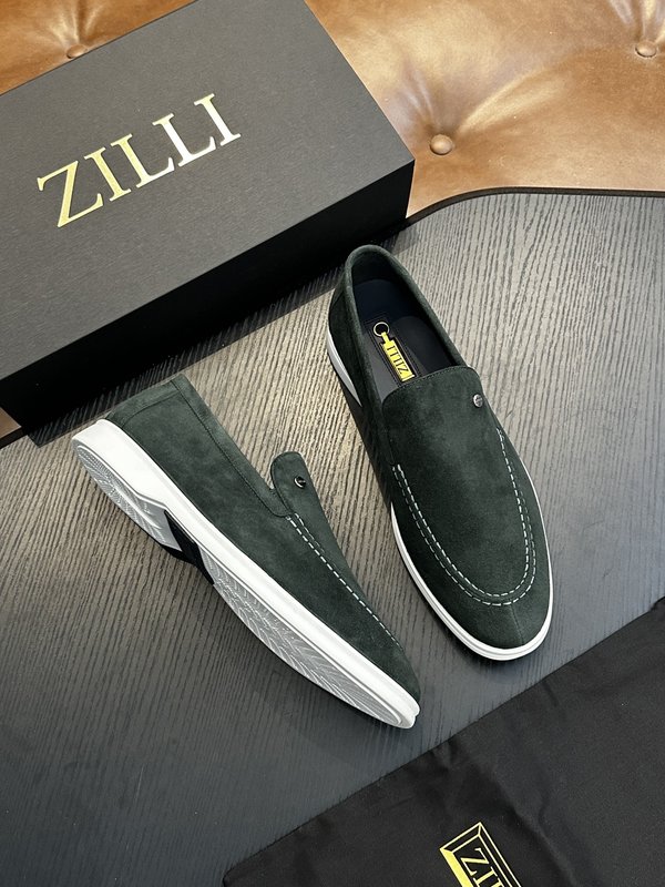 Zilli 이탈리아 남성 수제 송아지 가죽 구두 001-218766