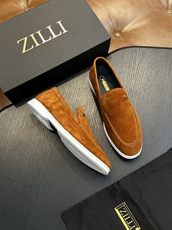 Zilli 이탈리아 남성 수제 송아지 가죽 구두 001-218767