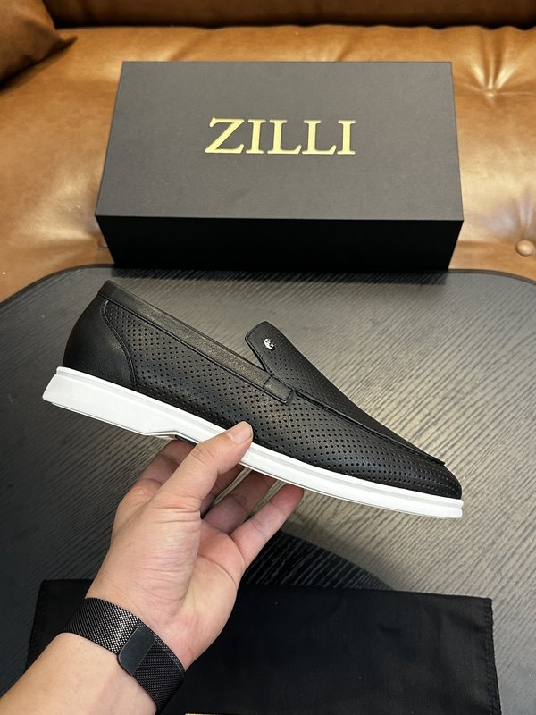 Zilli 이탈리아 남성 수제 송아지 가죽 구두 001-218769