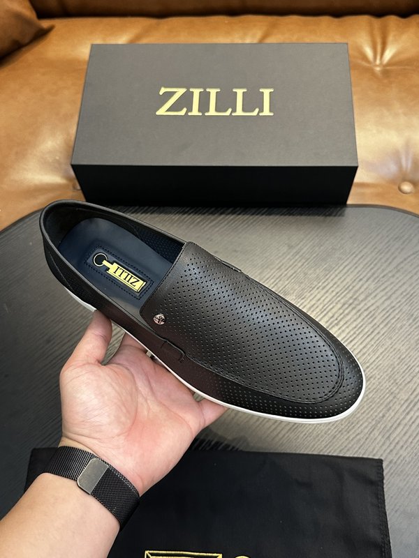 Zilli 이탈리아 남성 수제 송아지 가죽 구두 001-218769