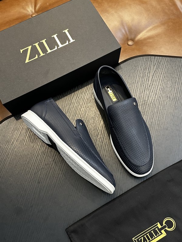 Zilli 이탈리아 남성 수제 송아지 가죽 구두 001-218770