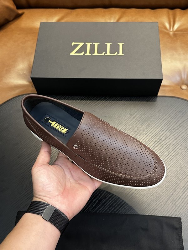 Zilli 이탈리아 남성 수제 송아지 가죽 구두 001-218771