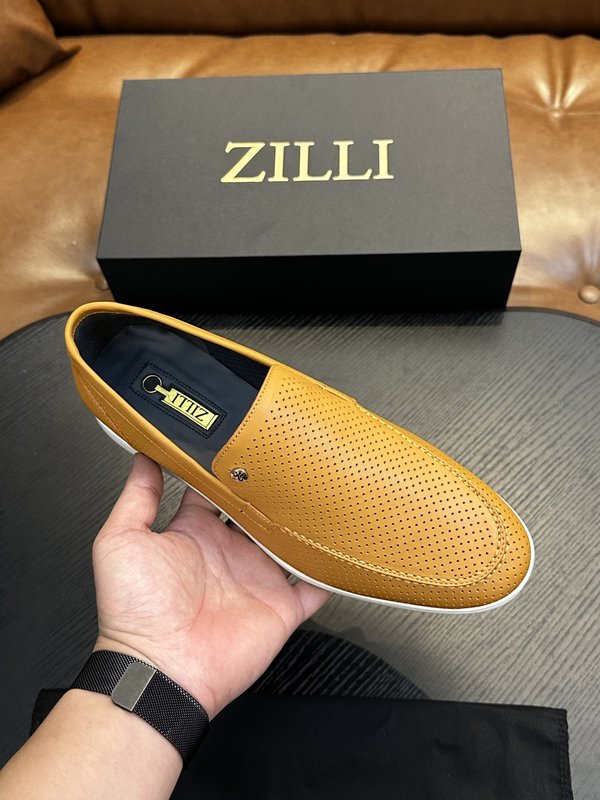 Zilli 이탈리아 남성 수제 송아지 가죽 구두 001-218775