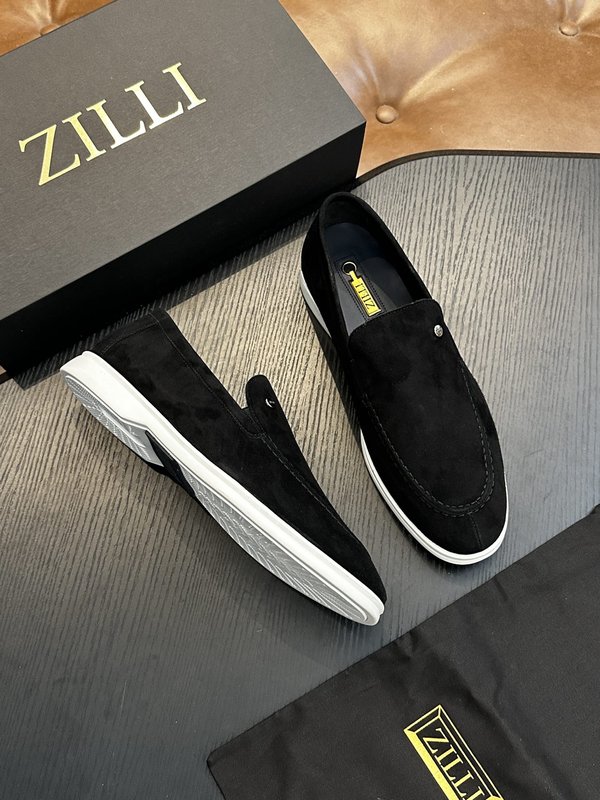 Zilli 이탈리아 남성 수제 송아지 가죽 구두 001-218780