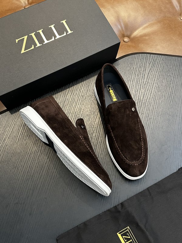 Zilli 이탈리아 남성 수제 송아지 가죽 구두 001-218782