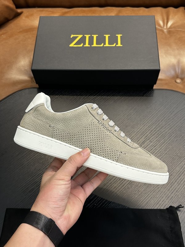 Zilli 이탈리아 남성 수제 송아지 가죽 캐주얼 슈즈 001-218789