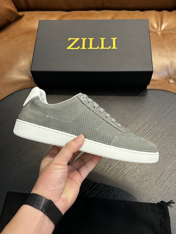 Zilli 이탈리아 수제 송아지 가죽 남성 캐주얼 슈즈 001-218791