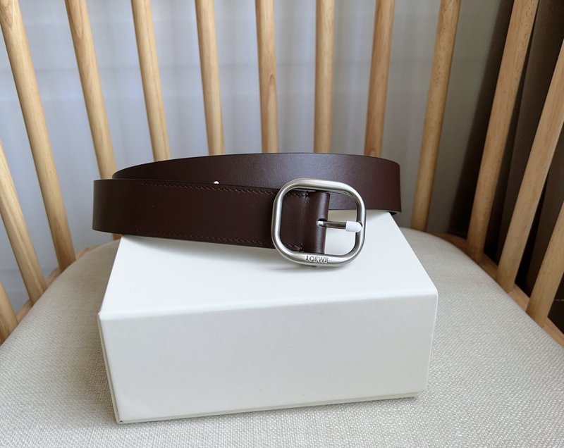 로에베 LOEWE 식물성 가죽 핀 버클 벨트 001-219909