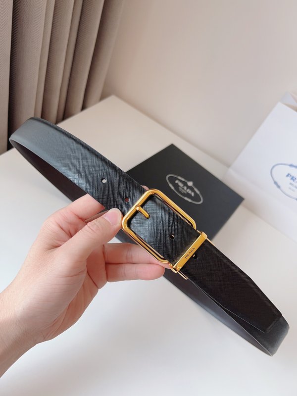 프라다 PRADA 블랙 벨트 35mm 001-220121