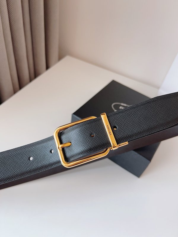 프라다 PRADA 블랙 벨트 35mm 001-220121