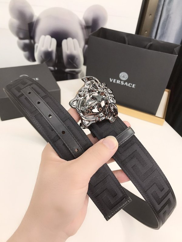 베르사체 메두사 그리스 키 패턴 캐주얼 벨트 001-220268