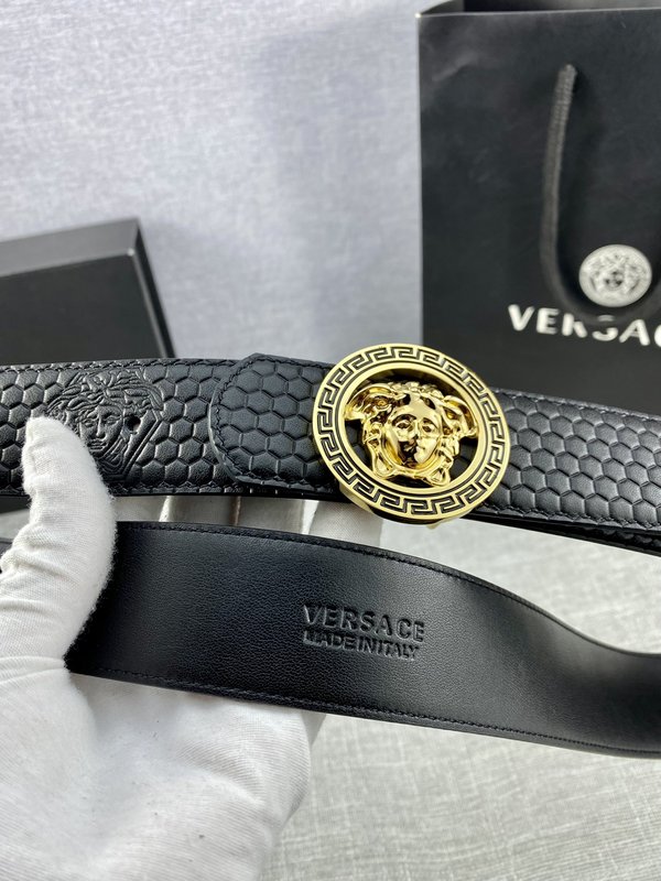 베르사체 Versace 메두사 헤드 가죽 벨트 001-220294