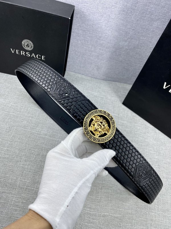 베르사체 Versace 메두사 헤드 가죽 벨트 001-220294