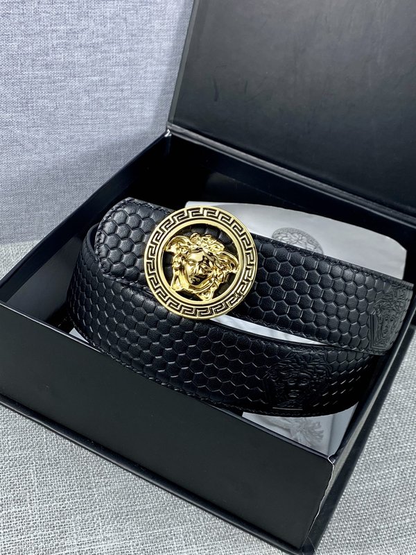 베르사체 Versace 메두사 헤드 가죽 벨트 001-220294