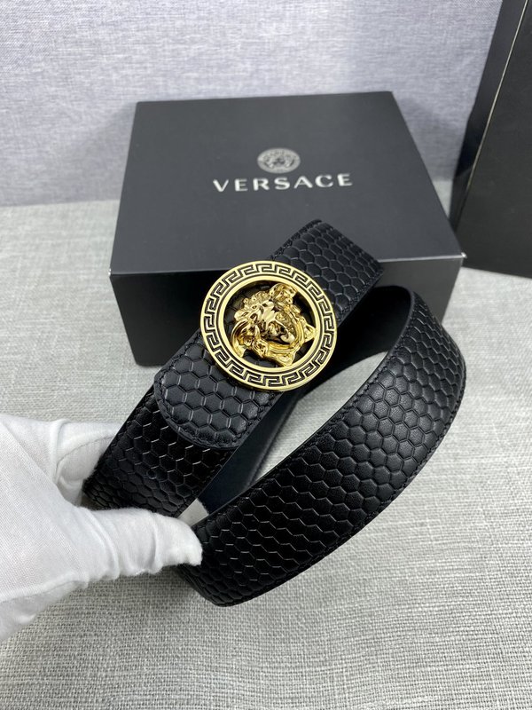 베르사체 Versace 메두사 헤드 가죽 벨트 001-220294