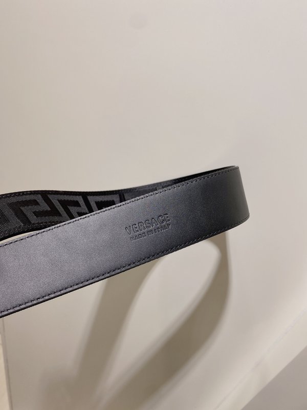 베르사체 메두사 송아지 가죽 벨트 4cm 001-220307