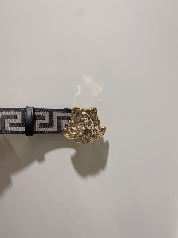 베르사체 메두사 소가죽 벨트 4cm 001-220310