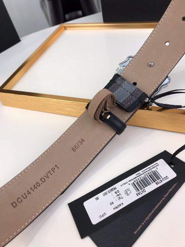 베르사체 메두사 헤드 가죽 벨트 4cm 폭 001-220313