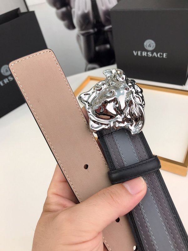 베르사체 메두사 헤드 가죽 벨트 4cm 폭 001-220313