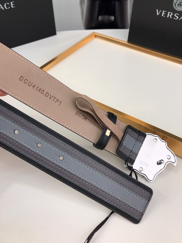 베르사체 메두사 헤드 가죽 벨트 4cm 폭 001-220313