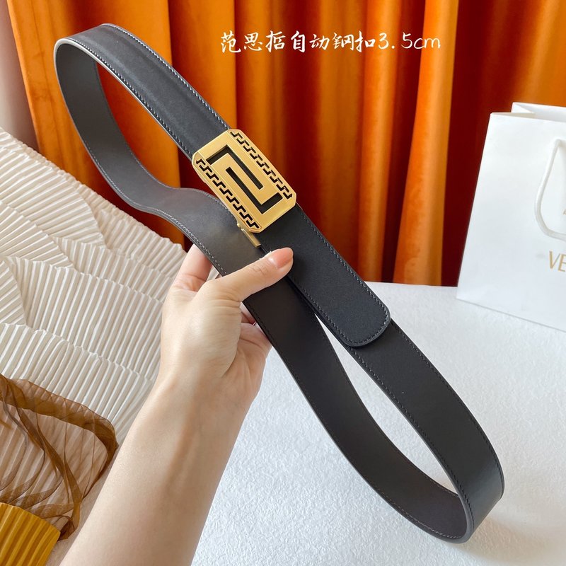 베르사체 남성 수입 송아지 가죽 자동 벨트 001-220325