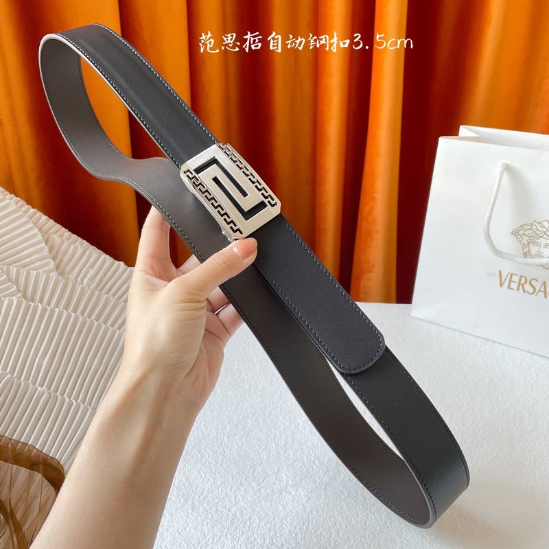 베르사체 남성 수입 소가죽 자동 버클 벨트 001-220326