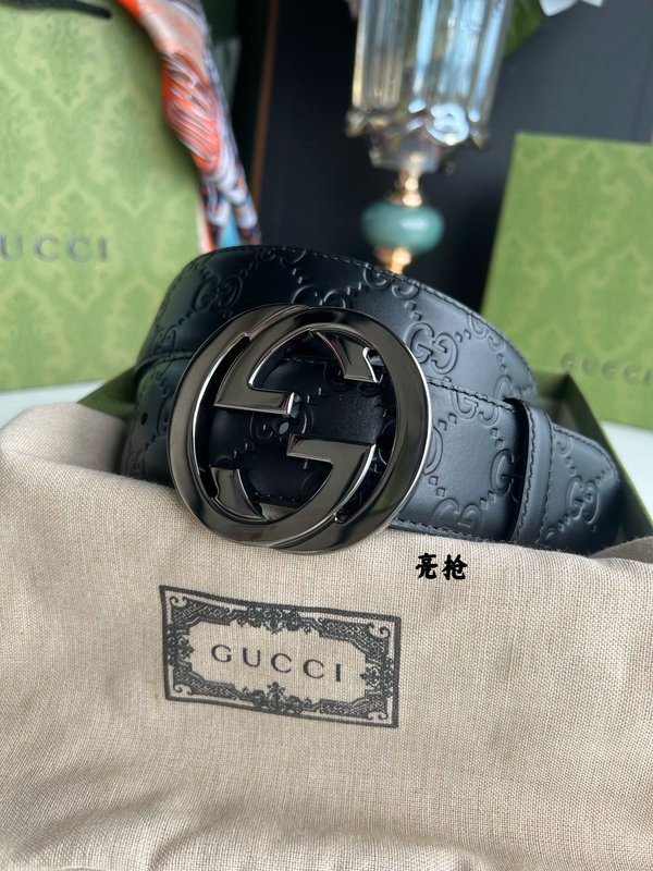 구찌 남성용 더블 G 메탈 버클 벨트 001-220360