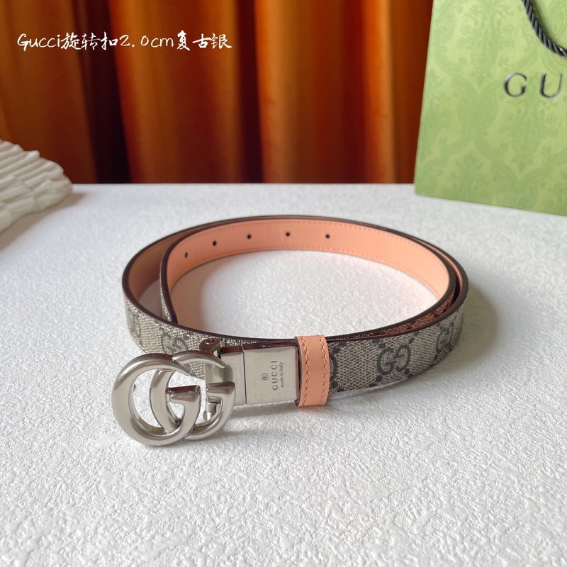 구찌 양면 PVC 프린트 벨트 커트 가능 001-220368