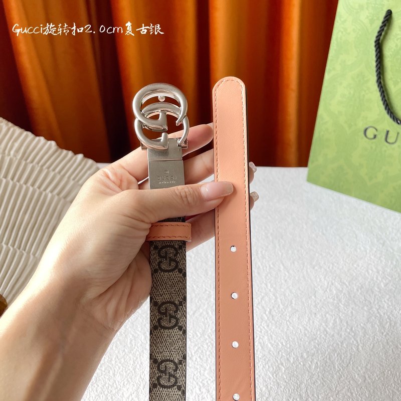 구찌 양면 PVC 프린트 벨트 커트 가능 001-220368