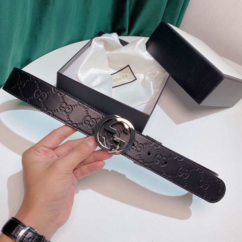 구찌 37mm 양면 사용 가죽 벨트 001-220375