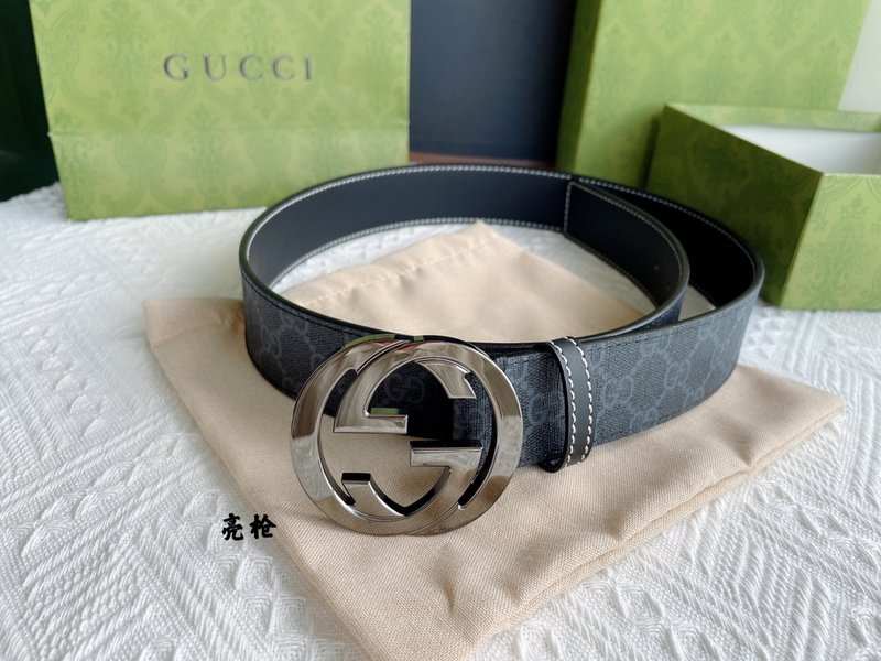 구찌 클래식 더블 G 버클 폴리싱 벨트 3.8cm 001-220432