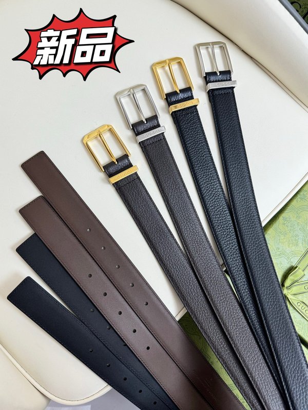구찌 오리지널 벨트 폭 3.0cm 금속 버클 001-220437