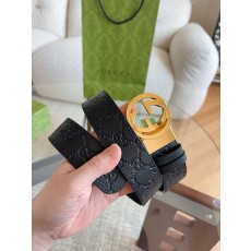 구찌 클래식 더블 G 버클 라이치 그레인 벨트 001-220481