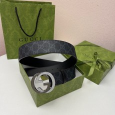 구찌 GG Supreme 블랙 벨트 001-220507