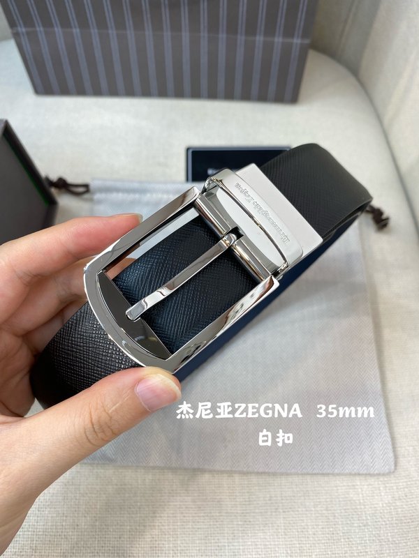 제냐 양면 소가죽 벨트 남성 비즈니스 35MM 001-220509