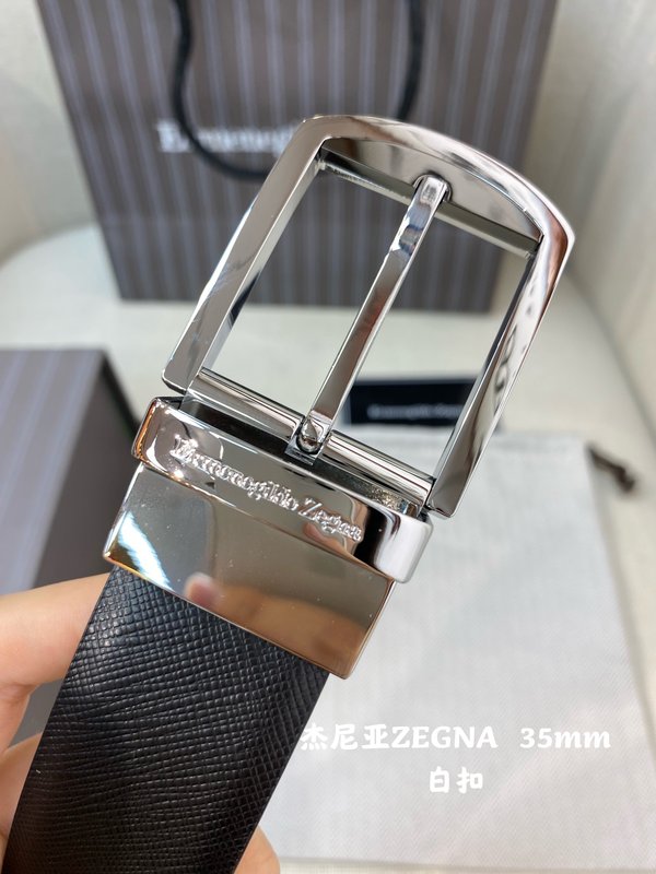 제냐 양면 소가죽 벨트 남성 비즈니스 35MM 001-220509