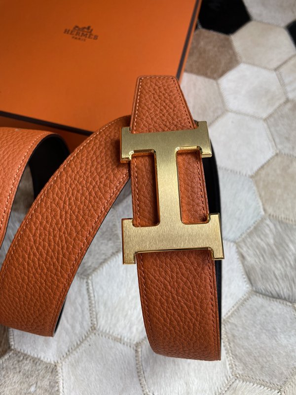 에르메스 남성용 양면 H 버클 벨트 38mm 001-220593