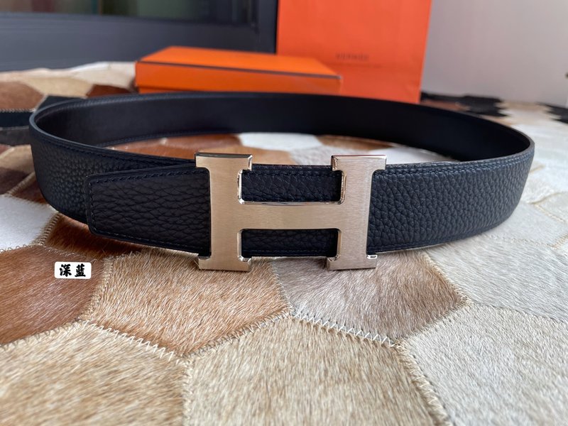 에르메스 남성용 양면 가죽 벨트 38mm 001-220595