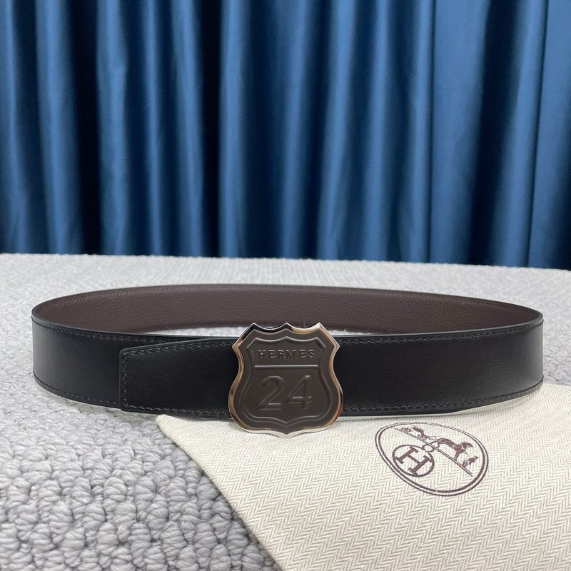 에르메스 양면 토고 가죽 벨트 3.8cm 폭 001-220597