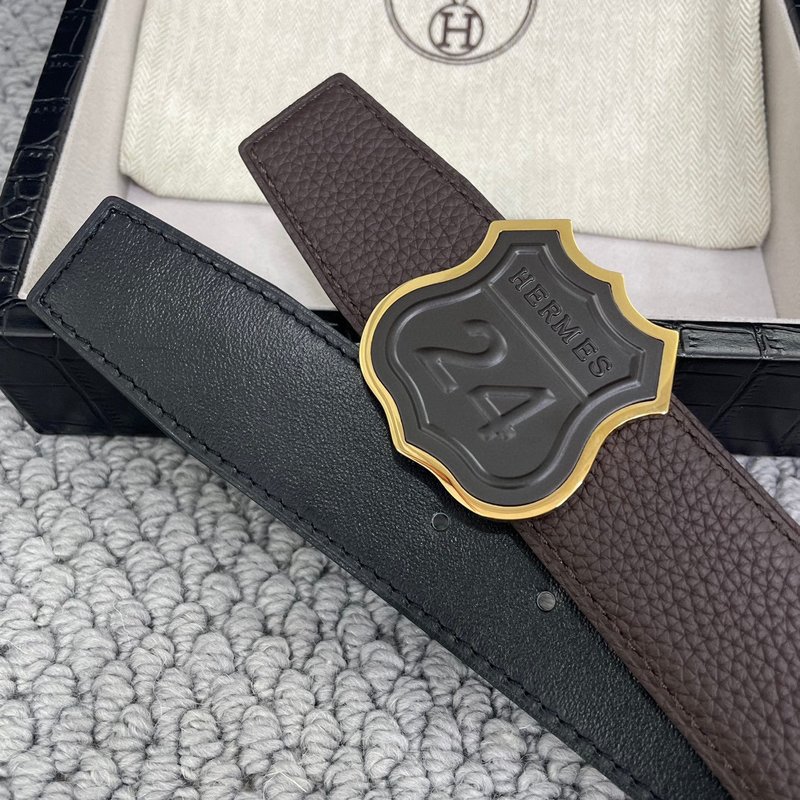 에르메스 양면 토고 가죽 벨트 3.8cm 폭 001-220597