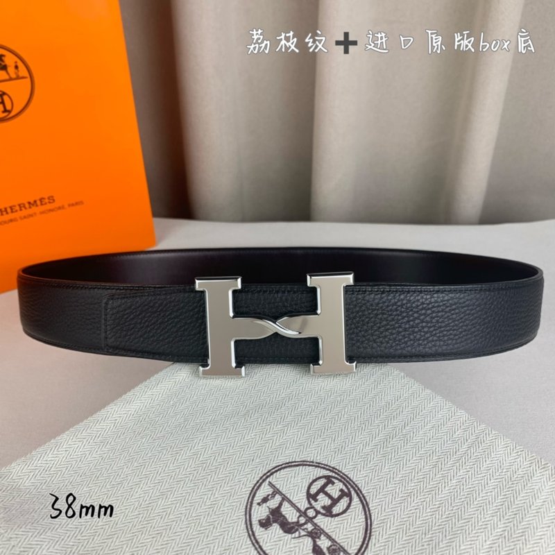 에르메스 양면 H 버클 벨트 38mm 블랙 001-220644