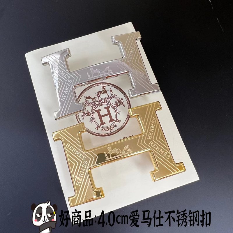 에르메스 4.0cm 스테인리스 버클 벨트 001-220656