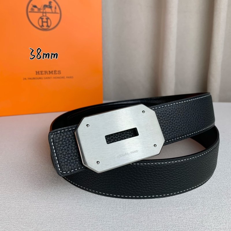 에르메스 클래식 평헤드 양면 벨트 38mm 001-220682