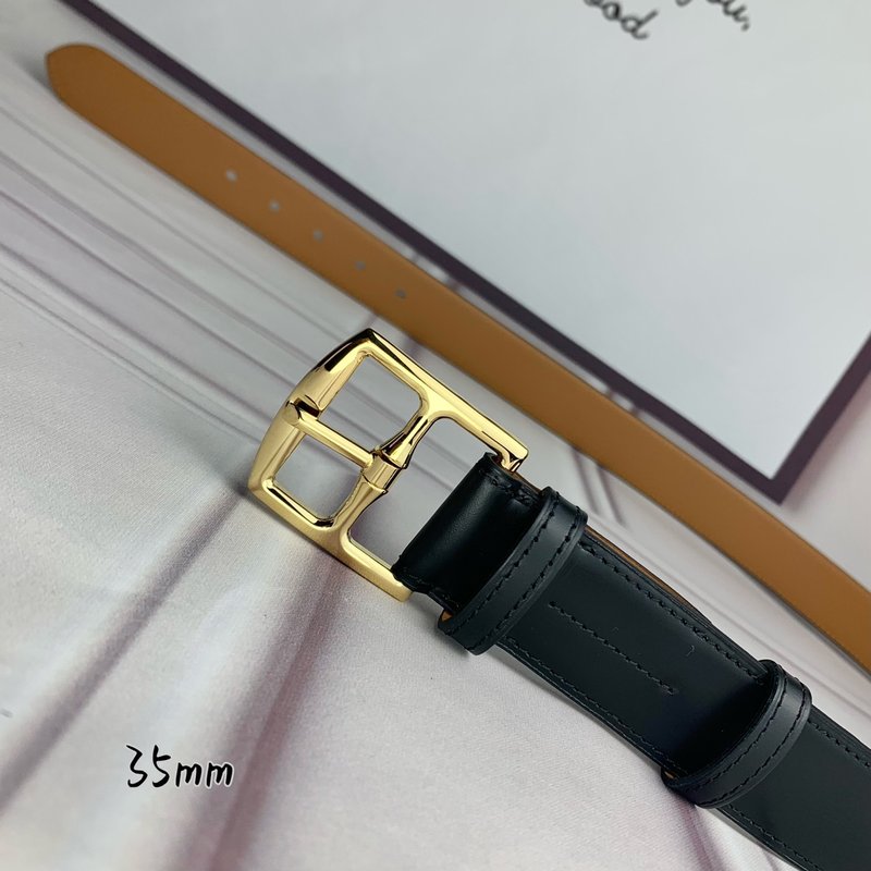 에르메스 블랙 핀 버클 벨트 수입 소가죽 001-220715