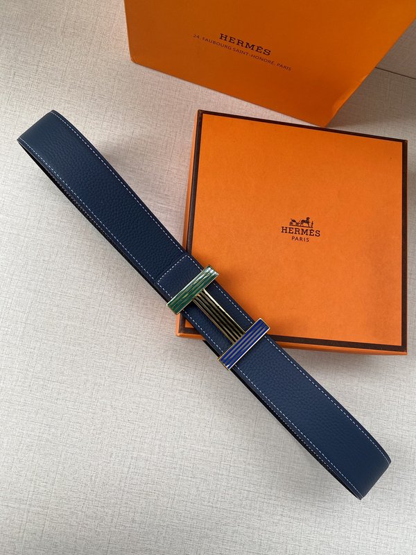 에르메스 양면 리치 그레인 소가죽 벨트 38mm 001-220723