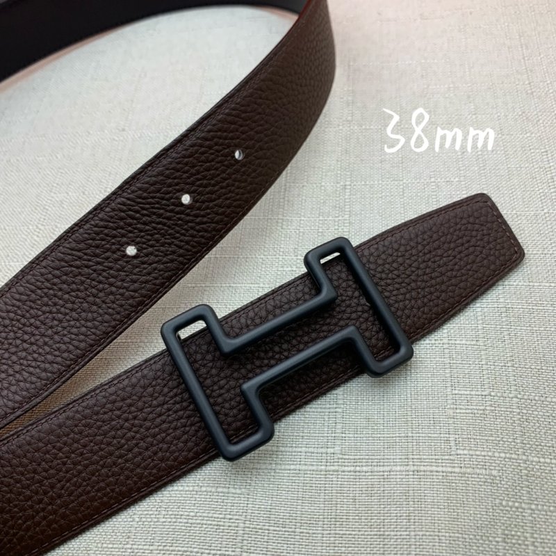 에르메스 양면 벨트 커피 블랙 H 버클 001-220776
