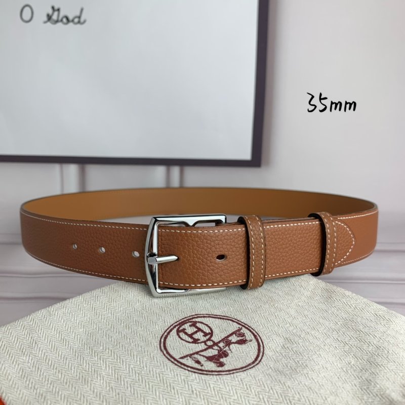 에르메스 수입 소가죽 핀버클 벨트 35mm 001-220780